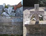 Θρασύδειλη ἐπίθεση ἀγνώστων στὴν Χιμάρα, βεβήλωσαν μνῆμα καὶ ἔβαψαν μὲ σπρέι αὐτοκίνητα μὲ ἑλληνικὲς πινακίδες